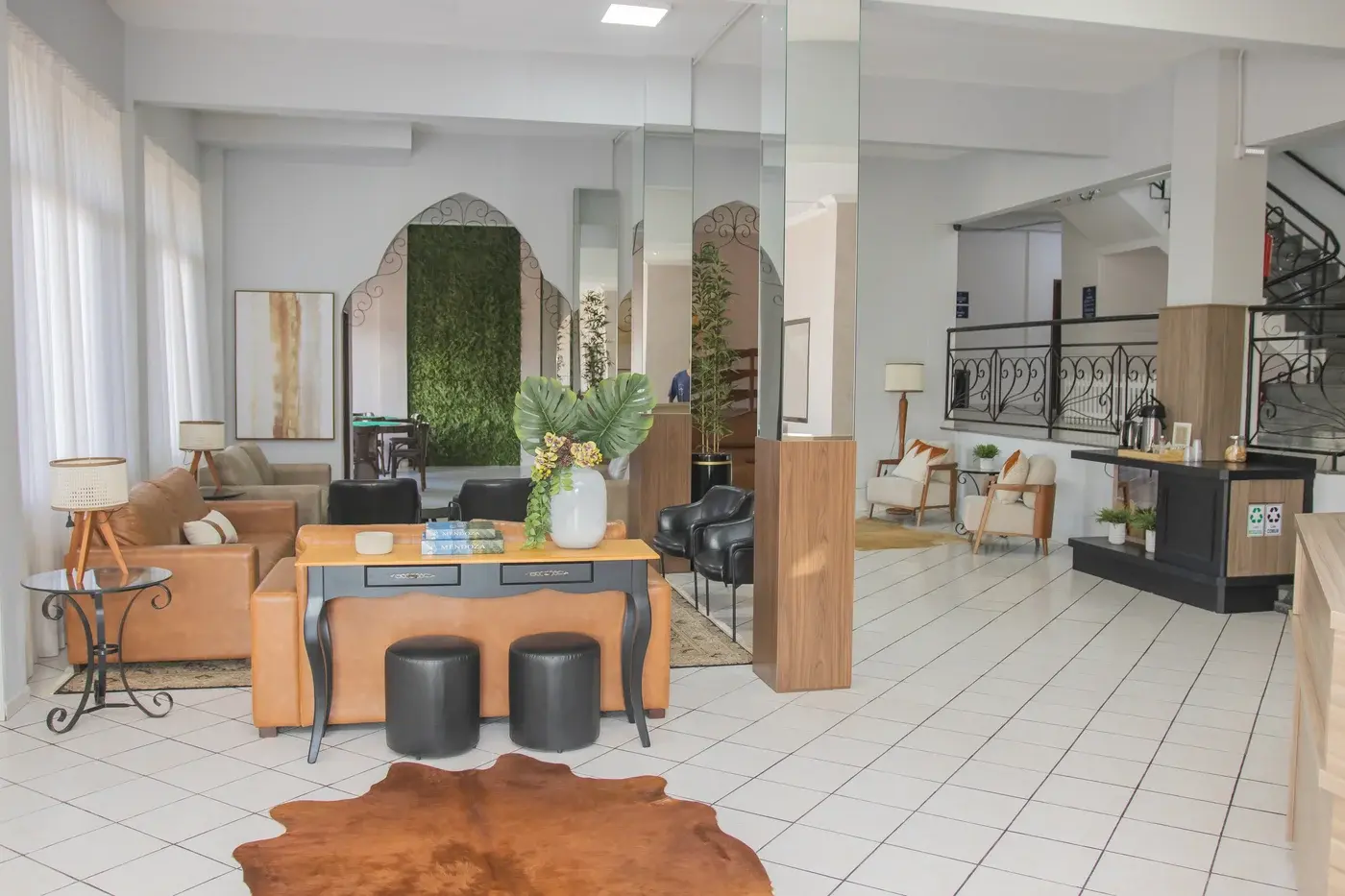 Hall de entrada renovado do Termas Park Hotel