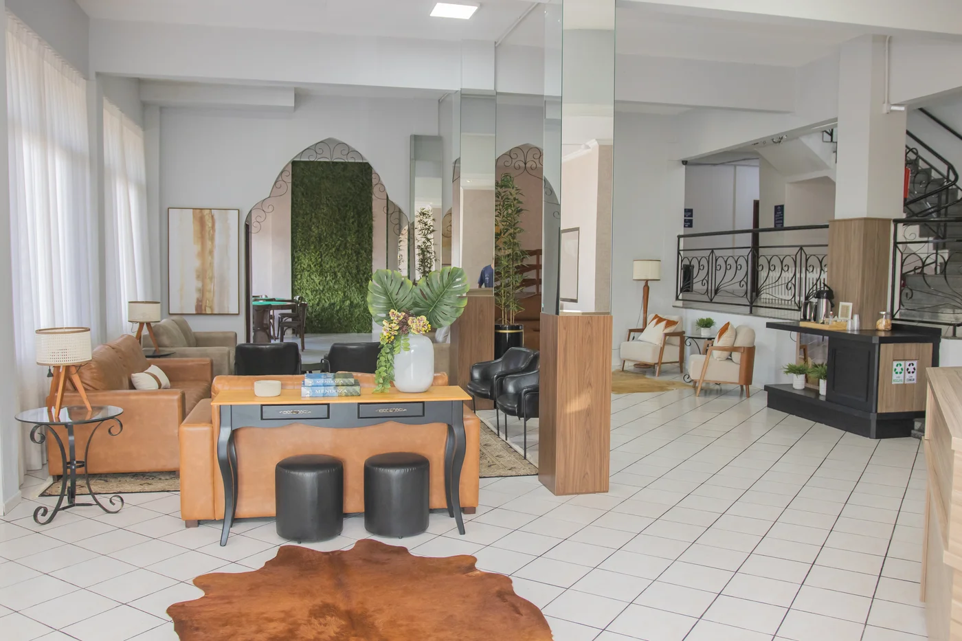 Hall de entrada renovado do Termas Park Hotel